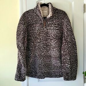 Charcoal fleece like sweater